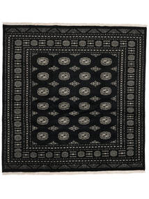 201X205 Alfombra Oriental Pakistan Bukara 2Ply Cuadrada Negro/Amarillo Oscuro (Lana, Pakistán) Carpetvista