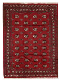 199X269 Pakistan Bokhara 2Ply Matta Orientalisk Mörkröd/Svart (Ull, Pakistan) Carpetvista