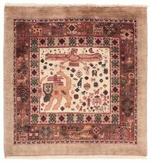 Qashqai Rug 86X90 Square Brown/Dark Red Wool, Persia/Iran