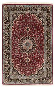 Ilam Sherkat Farsh Silk Rug 80X124 Black/Brown Wool, Persia/Iran