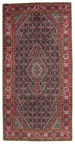  Oriental Ardebil Rug 145X290 Runner
 Black/Dark Red Wool, Persia/Iran