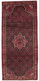 160X355 Enjelos Orientalisk Hallmatta Svart/Mörkröd (Ull, Persien/Iran)