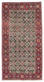 Alfombra Varamin 150X297 De Pasillo Rojo Oscuro/Negro (Lana, Persia/Irán)