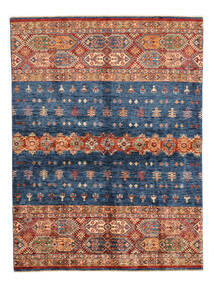  Shabargan Rug 160X209 Dark Red/Dark Blue Carpetvista