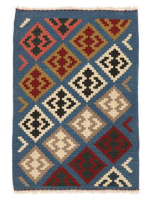 Tappeto Orientale Kilim Ghashghai 82X118 Blu Scuro/Marrone ( Persia/Iran)