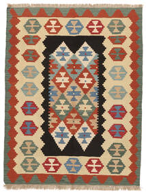  Kilim Kaszkaj Dywan 155X200 Perski Pomarańczowy/Ciemnozielony Mały Carpetvista