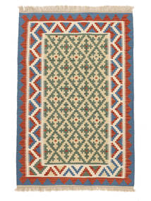  Kilim Gashgai Alfombra 120X182 Persa Verde Oscuro/Naranja Pequeño Carpetvista