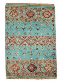  Shabargan Rug 64X90 Wool Brown/Green Small Carpetvista