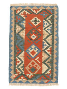 Alfombra Kilim Gashgai 86X136 Naranja/Negro ( Persia/Irán)