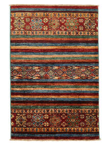 Tappeto Shabargan 64X96 Nero/Rosso Scuro (Lana, Afghanistan)