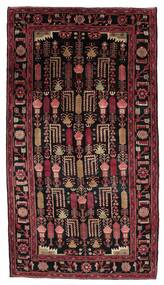 165X300 Alfombra Oriental Kurdi Ghuchan De Pasillo Negro/Rojo Oscuro (Lana, Persia/Irán)