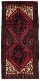 153X318 Kurdi Ghuchan Teppich Orientalischer Läufer Schwarz/Dunkelrot (Wolle, Persien/Iran)