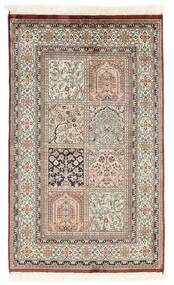  Kashmir Puur Zijde Vloerkleed 75X123 Bruin/Beige