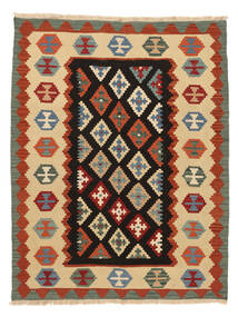  Kilim Qashqai Rug 161X206 Persian Orange/Dark Red Carpetvista