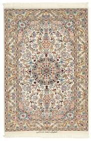  90X140 Isfahan Silkesvarp Matta Brun/Beige Persien/Iran