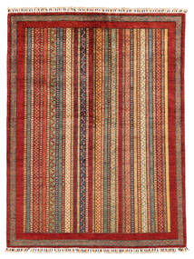 Tappeto Shabargan 149X198 Rosso Scuro/Marrone (Lana, Afghanistan)