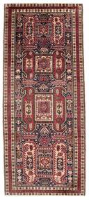 Alfombra Persa Ardabil 126X305 De Pasillo Rojo Oscuro/Negro (Lana, Persia/Irán)