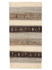  ギャッベ Loribaft 絨毯 70X142 ウール ベージュ/茶色 小 Carpetvista