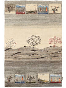 122X183 Tappeto Gabbeh Loribaft Moderno Marrone/Beige (Lana, India) Carpetvista