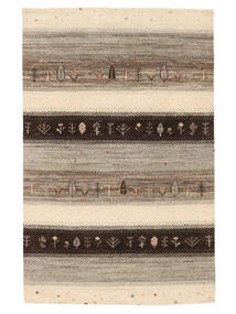 120X186 Gabbeh Loribaft Teppe Moderne Brun/Beige (Ull, India) Carpetvista