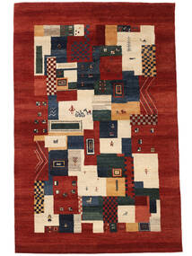  198X302 Gabbeh Loribaft Rug Dark Red/Black India Carpetvista