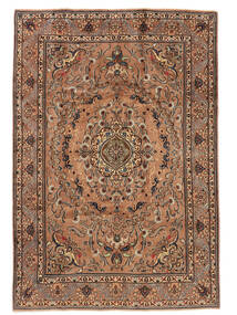 198X294 Moud Sherkat Farsh Vloerkleed Oosters Bruin/Zwart (Wol, Perzië/Iran) Carpetvista