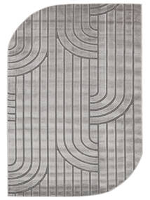  240X340 Large Flowie Rug - Silver Grey Cotton