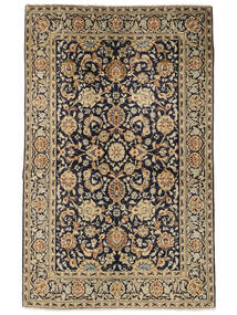 Keshan Fine Teppe 134X212 Brun/Svart Ull, Persia/Iran Carpetvista