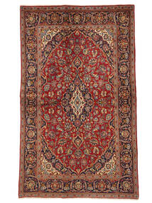  Kashan Tapete 135X223 Persa Lã Vermelho Escuro/Castanho Pequeno Carpetvista