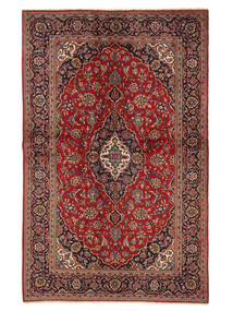  140X223 Keshan Vloerkleed Donkerrood/Zwart Perzië/Iran Carpetvista