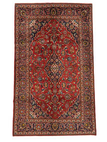 Tapete Kashan 140X239 Vermelho Escuro/Preto (Lã, Pérsia/Irão)