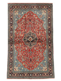 125X210 Sarough Fine Teppich Orientalischer Dunkelrot/Schwarz (Wolle, Persien/Iran) Carpetvista