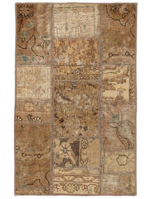  Persisk Patchwork Teppe 60X90 Brun/Oransje (Ull, Persia/Iran)