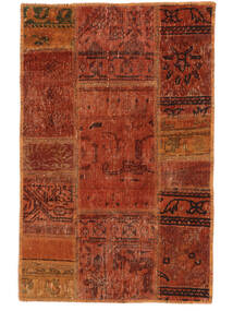  Persialainen Patchwork Matot Matto 60X90 Tummanpunainen/Ruskea (Villa, Persia/Iran)