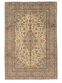  Orientalischer Keshan Fine Teppich 240X351 Braun/Orange Wolle, Persien/Iran Carpetvista