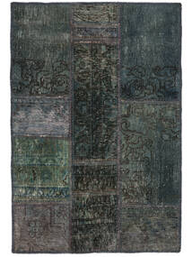 Tappeto Patchwork 60X90 Nero/Grigio Scuro (Lana, Persia/Iran)