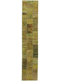  82X408 Patchwork Rug Runner
 Brown/Dark Yellow Persia/Iran Carpetvista