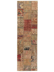 Patchwork Rug 73X255 Runner
 Brown/Orange Wool, Persia/Iran Carpetvista