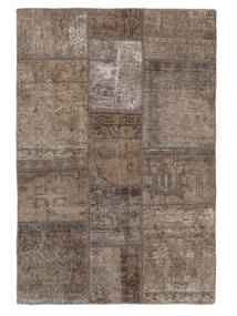  Persisk Patchwork Tæppe 105X157 Brun/Sort Carpetvista