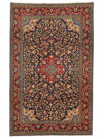  203X315 Ghom Kork/Silke Teppe Svart/Brun Persia/Iran Carpetvista