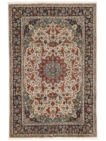 Sarough Sherkat Farsh Teppe 202X310 Brun/Svart Ull, Persia/Iran Carpetvista