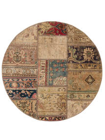  Ø 100 Vintage Piccolo Patchwork Tappeto Lana, Carpetvista