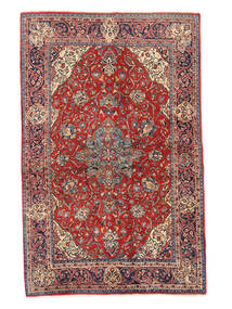  Persischer Sarough Fine Teppich 130X208 Dunkelrot/Braun (Wolle, Persien/Iran)