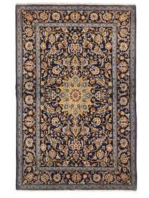  Persian Keshan Fine Rug 145X221 Black/Brown Carpetvista