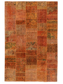 207X314 Patchwork Teppich Moderner Dunkelrot/Braun (Wolle, Persien/Iran) Carpetvista