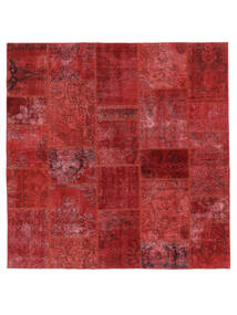 201X206 Alfombra Patchwork Moderna Cuadrada Rojo Oscuro/Rojo (Lana, Persia/Irán) Carpetvista