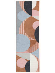  Washable 100X300 Rondo Terracotta Runner Rug
 Small