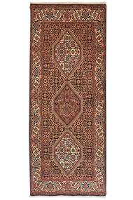 Alfombra Bidjar 77X189 De Pasillo Marrón/Negro (Lana, Persia/Irán)