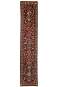 79X394 Abadeh Rug Oriental Runner
 Black/Dark Red (Wool, Persia/Iran)