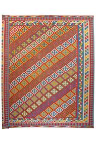  316X355 Kilim Qashqai Teppich Dunkelrot/Braun Persien/Iran